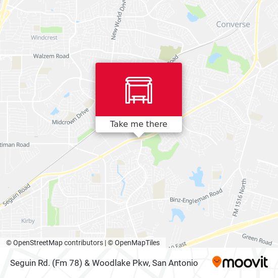 Seguin Rd. (Fm 78) & Woodlake Pkw map