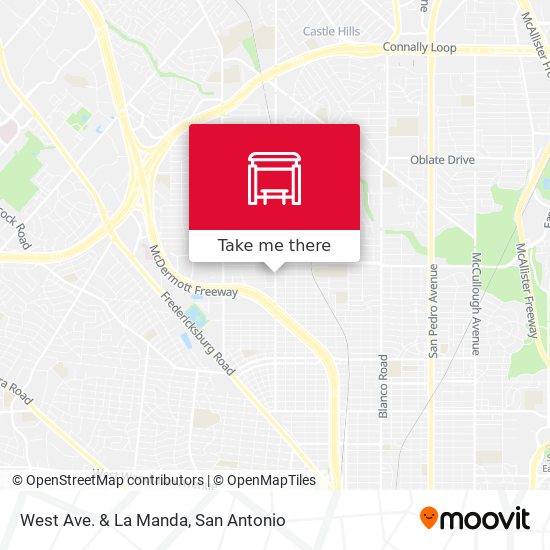 West Ave. & La Manda map