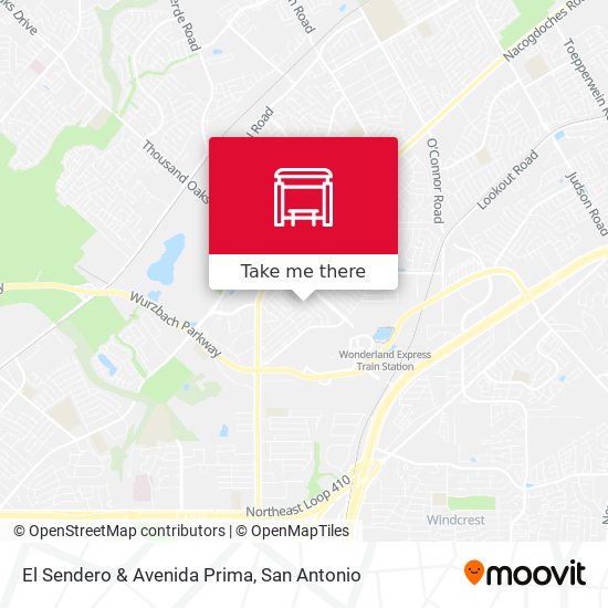 El Sendero & Avenida Prima map