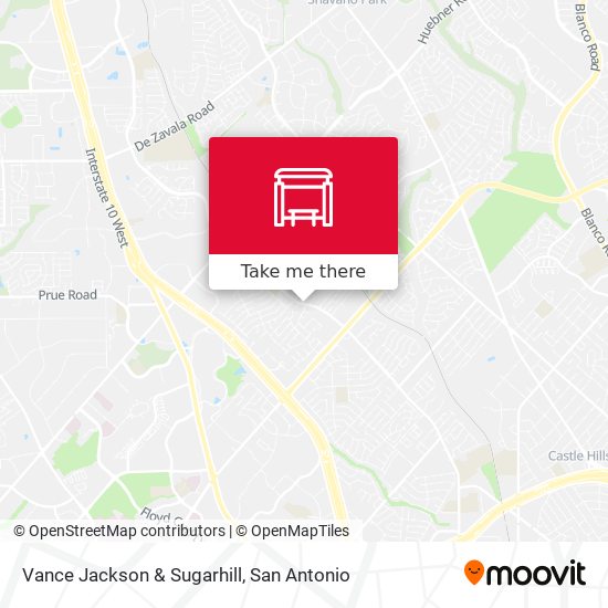 Vance Jackson & Sugarhill map