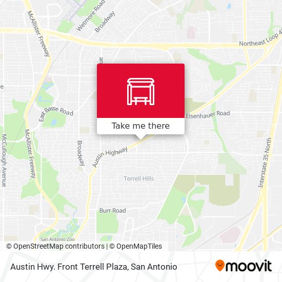 Austin Hwy. Front Terrell Plaza map
