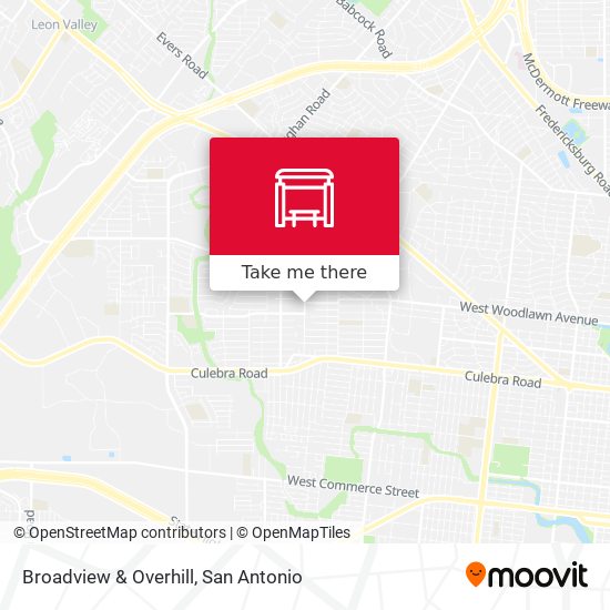 Broadview & Overhill map