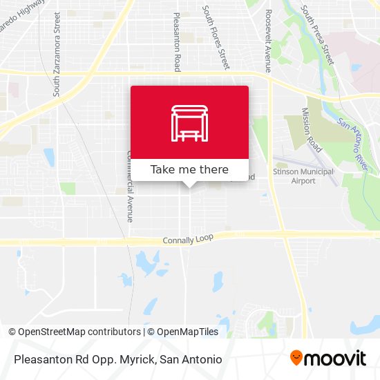 Pleasanton Rd Opp. Myrick map