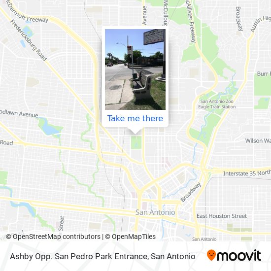 Ashby Opp. San Pedro Park Entrance map