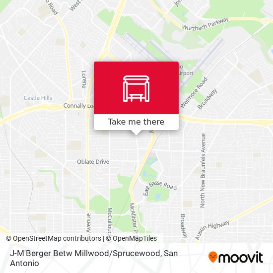 J-M'Berger Betw Millwood / Sprucewood map