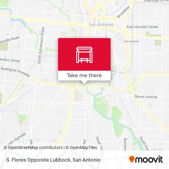 Mapa de S. Flores Opposite Lubbock