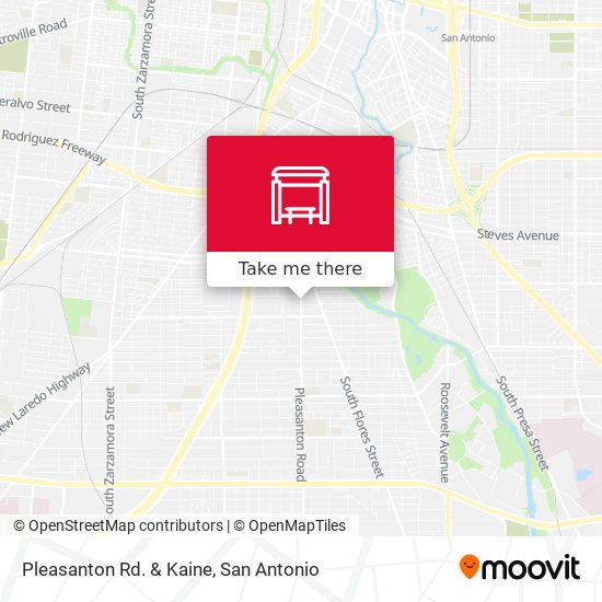 Pleasanton Rd. & Kaine map