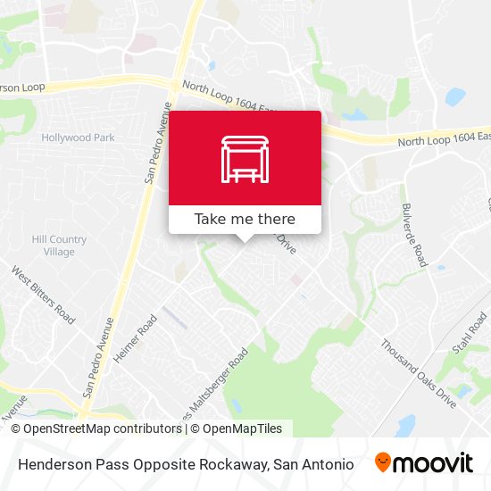 Mapa de Henderson Pass Opposite Rockaway