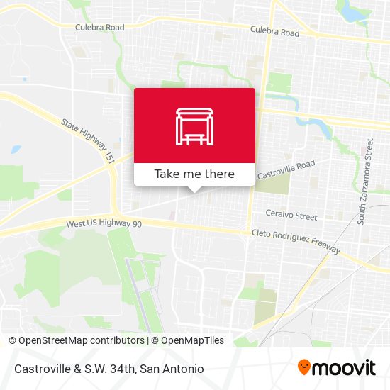 Castroville & S.W. 34th map