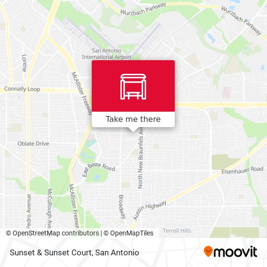 Sunset & Sunset Court map