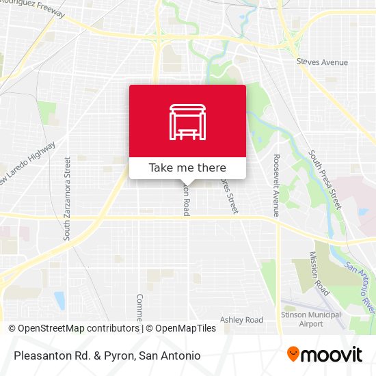 Pleasanton Rd. & Pyron map