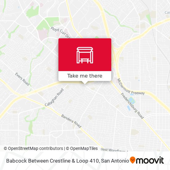 Mapa de Babcock Between Crestline & Loop 410