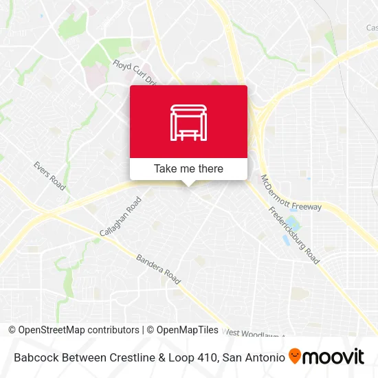 Mapa de Babcock Between Crestline & Loop 410