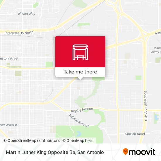 Mapa de Martin Luther King Opposite Ba