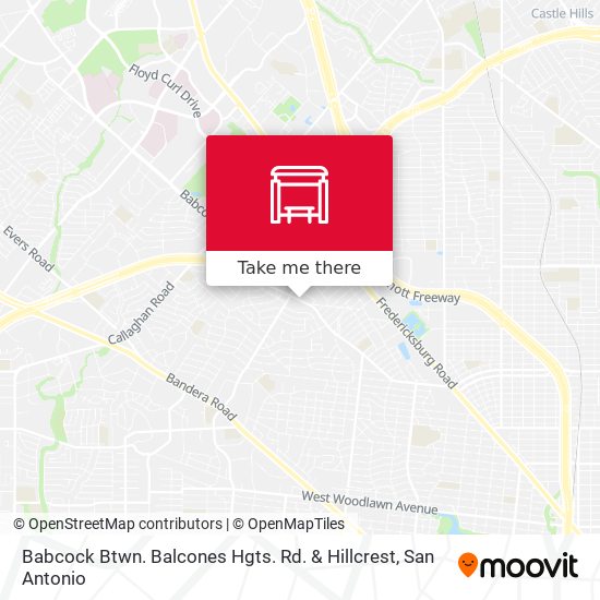 Babcock Btwn. Balcones Hgts. Rd. & Hillcrest map