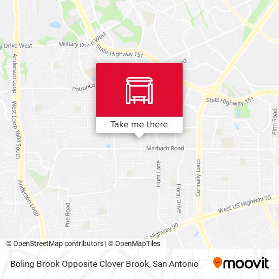 Boling Brook Opposite Clover Brook map