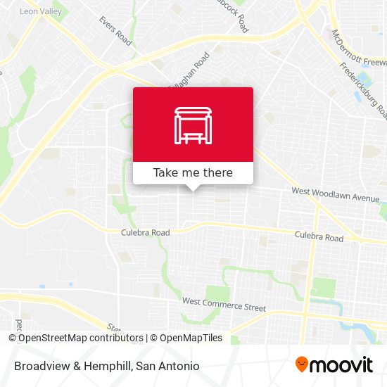 Broadview & Hemphill map