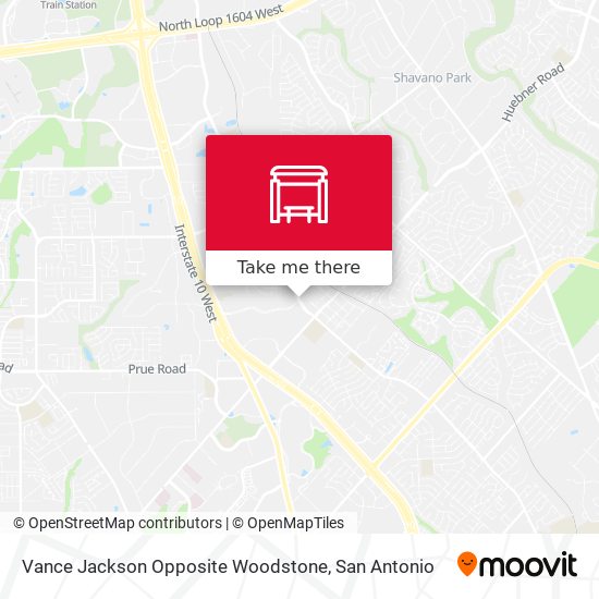 Vance Jackson Opposite Woodstone map
