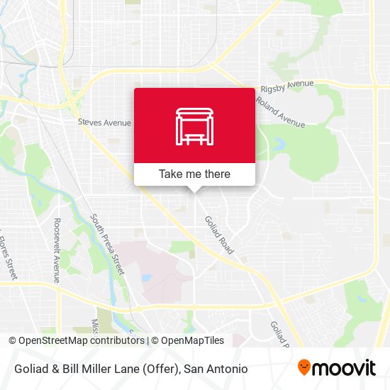 Goliad & Bill Miller Lane (Offer) map