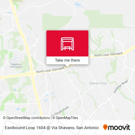 Mapa de Eastbound Loop 1604 @ Via Shavano