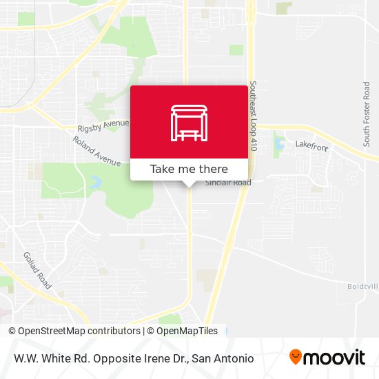 W.W. White Rd. Opposite Irene Dr. map
