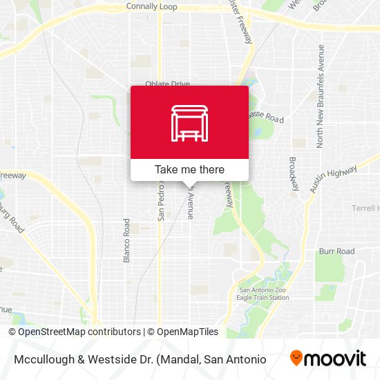 Mccullough & Westside Dr. map