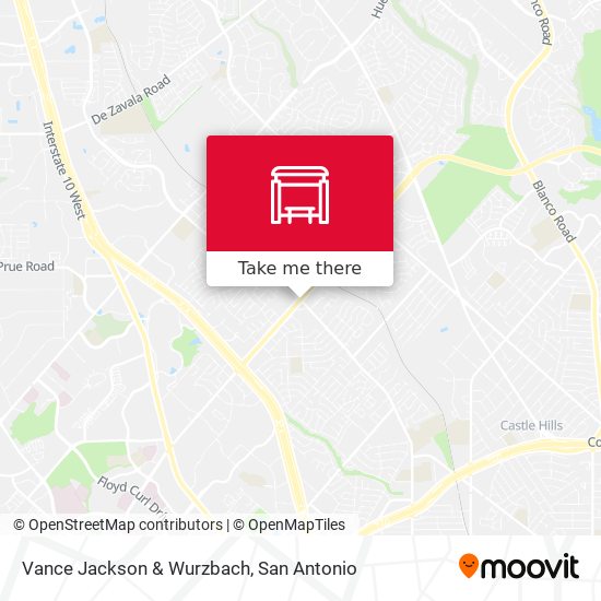 Vance Jackson & Wurzbach map