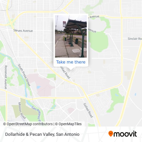 Dollarhide & Pecan Valley map