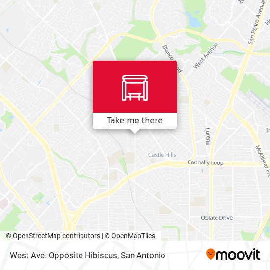 West Ave. Opposite Hibiscus map