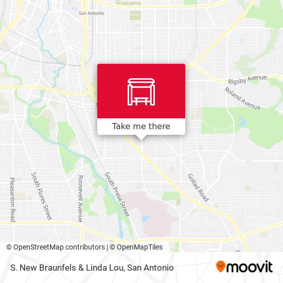 Mapa de S. New Braunfels & Linda Lou