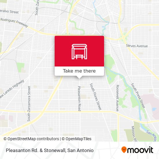 Pleasanton Rd. & Stonewall map
