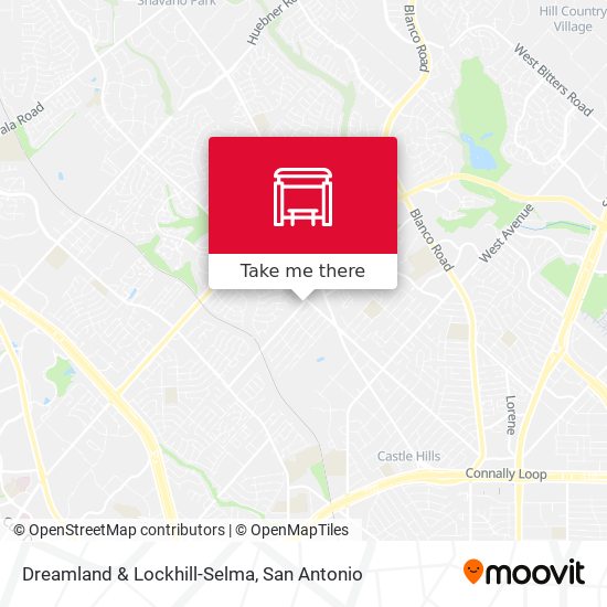 Dreamland & Lockhill-Selma map