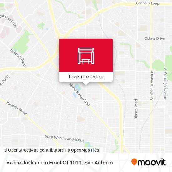 Mapa de Vance Jackson In Front Of 1011
