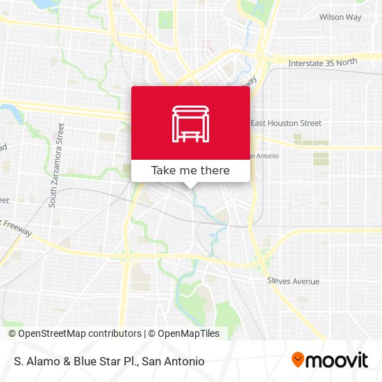 Mapa de S. Alamo & Blue Star Pl.