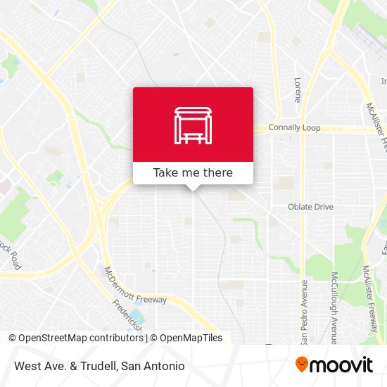 West Ave. & Trudell map