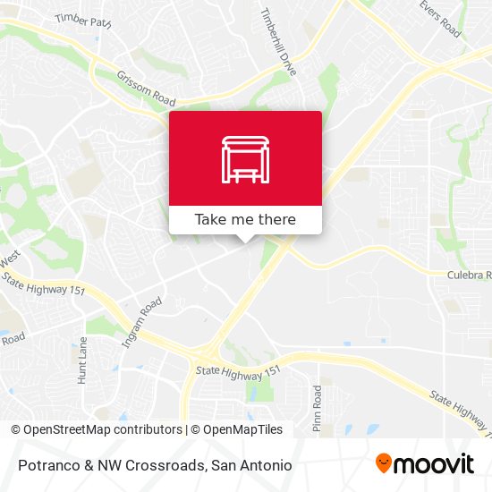 Potranco & NW Crossroads map