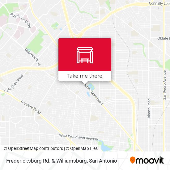 Fredericksburg Rd. & Williamsburg map