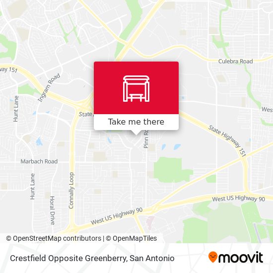 Crestfield Opposite Greenberry map