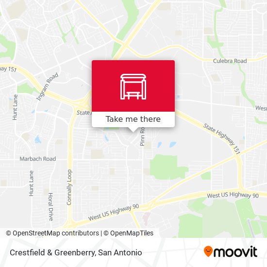 Crestfield & Greenberry map