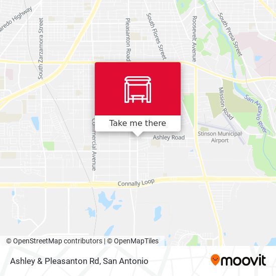 Ashley & Pleasanton Rd map
