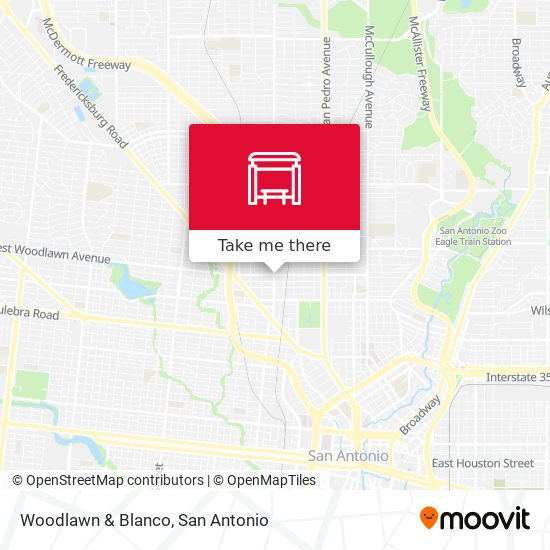 Mapa de Woodlawn & Blanco
