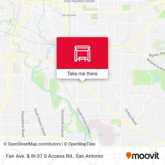 Mapa de Fair Ave. & Ih-37 S Access Rd.