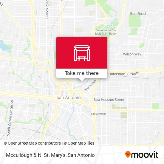 Mapa de Mccullough & N. St. Mary's