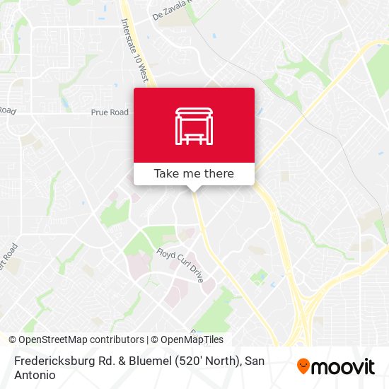 Fredericksburg Rd. & Bluemel (520' North) map