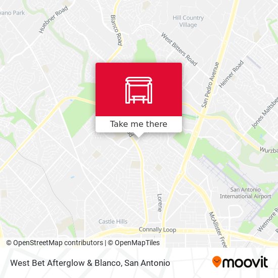West Bet Afterglow & Blanco map