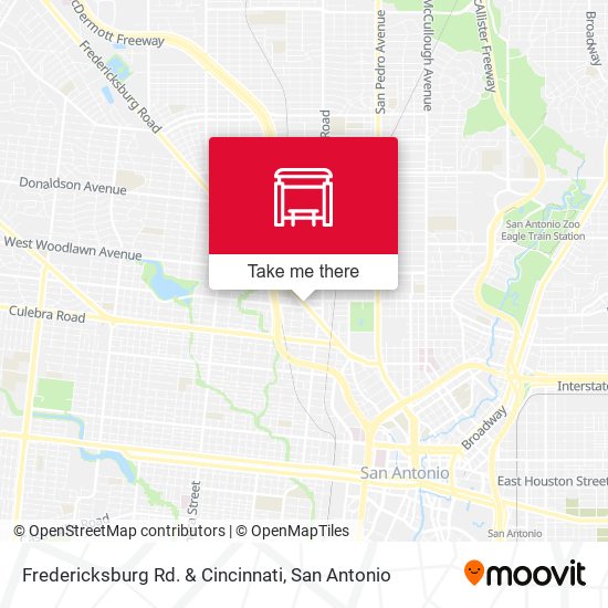 Fredericksburg Rd. & Cincinnati map