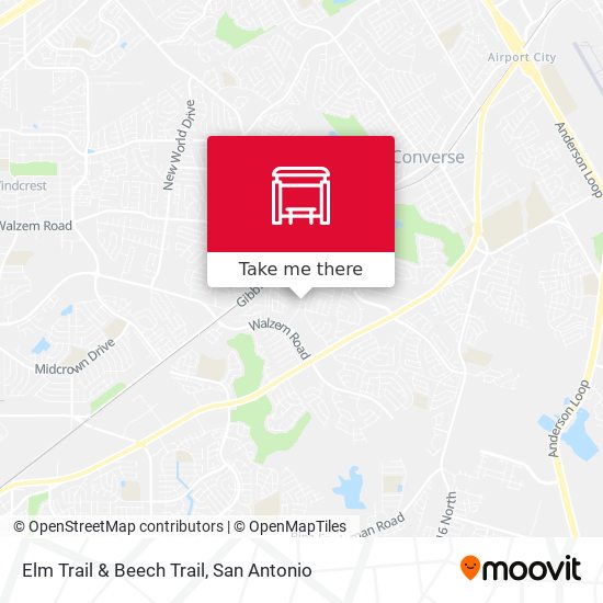 Elm Trail & Beech Trail map