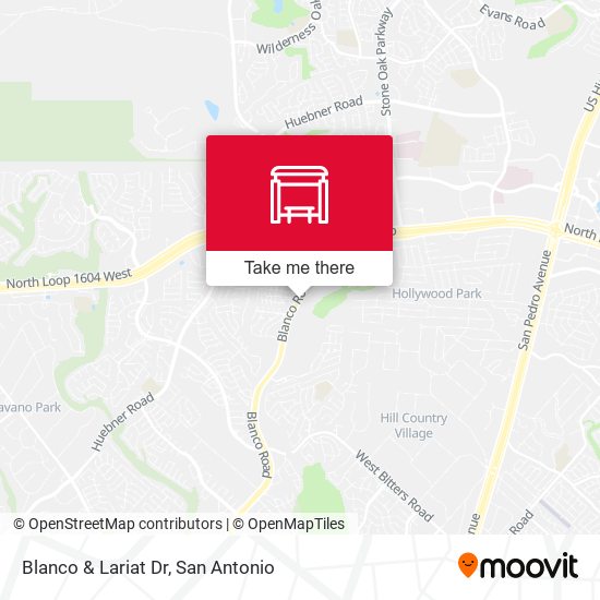 Blanco & Lariat Dr map