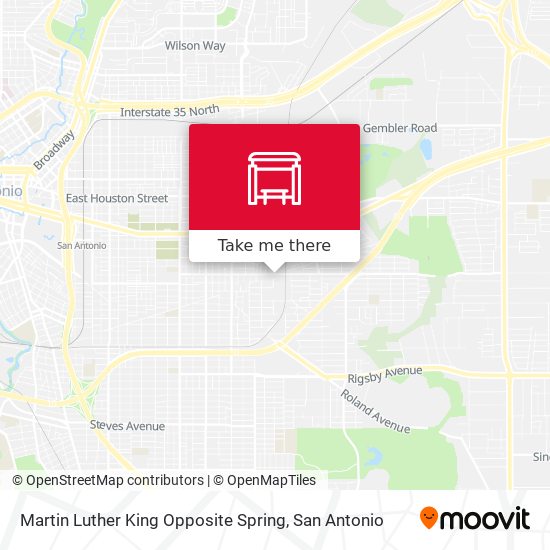 Mapa de Martin Luther King Opposite Spring