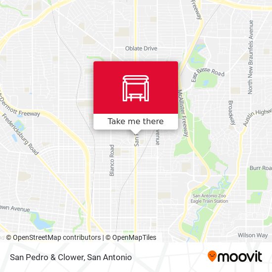 San Pedro & Clower map